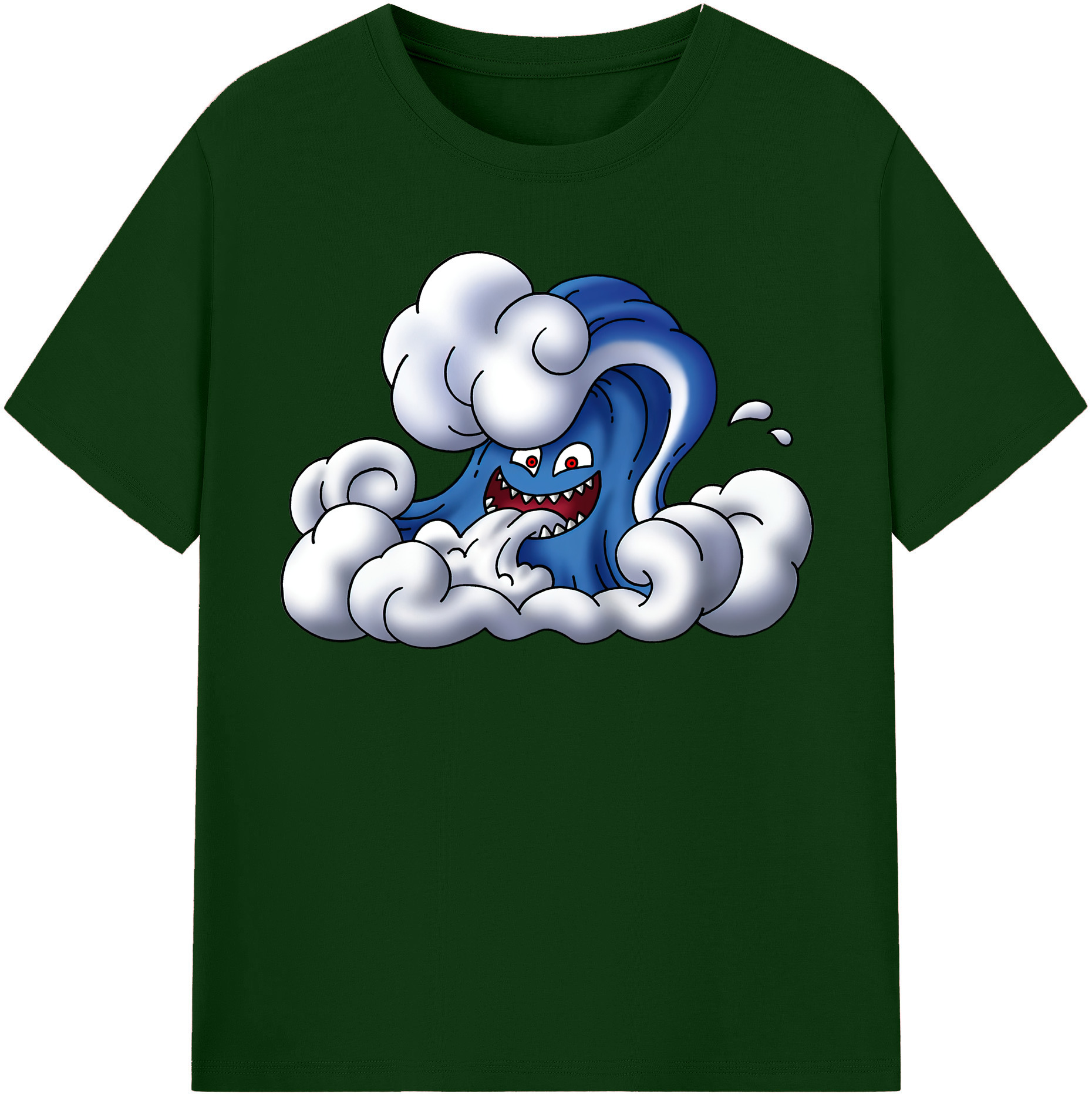 （画像用） ドラゴンクエスト Doragon Kuesuto Dragon Quest 綿100％半袖Tシャツ（フロントプリント）